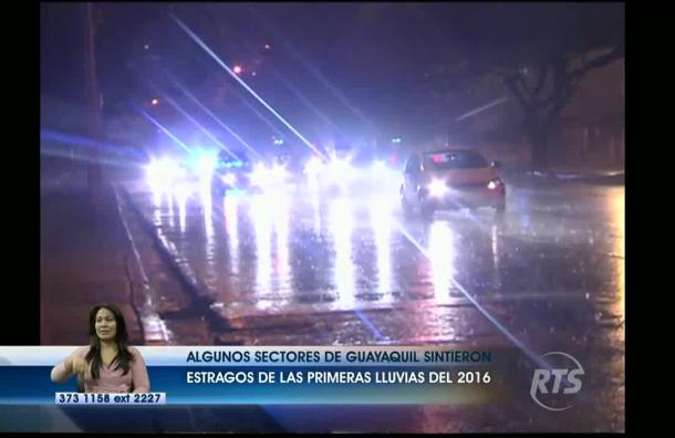 Sectores de Guayaquil sufrieron con la lluvia